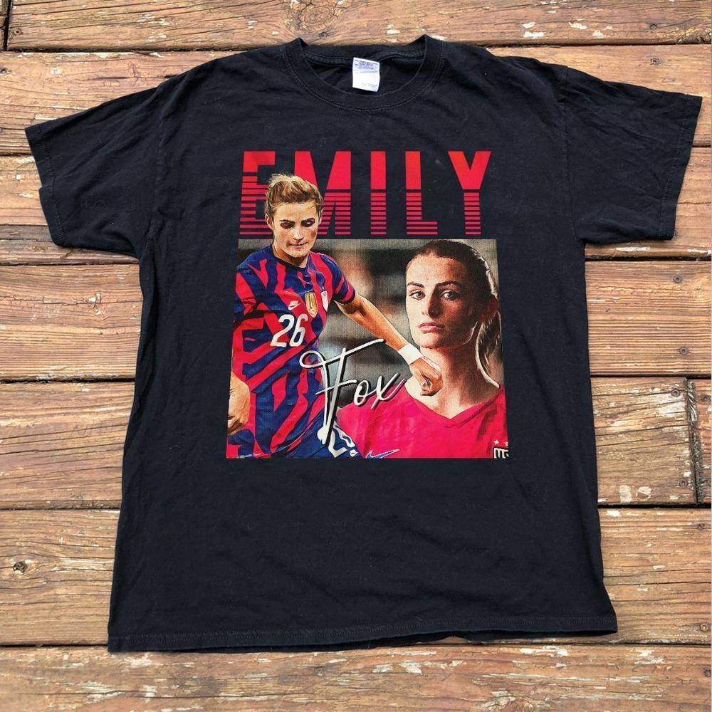 Emily Fox - Soccer - Unisex Black Hip Hop Graphics Shirt
